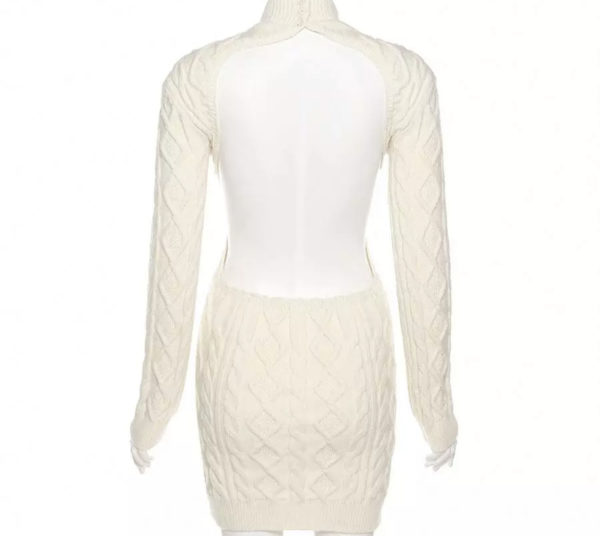Backless Sweater Dress - Image 2