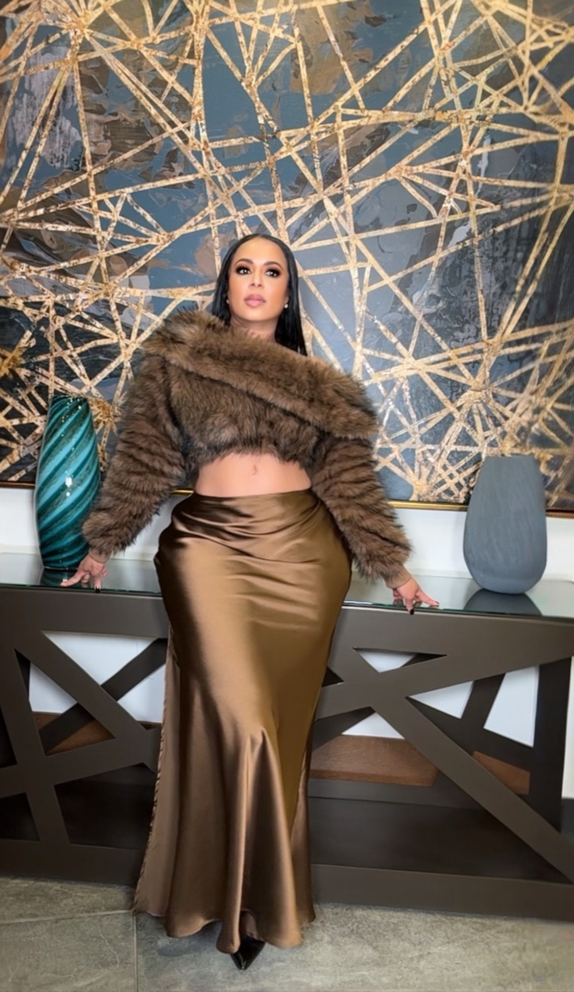 Amber Faux Fur Top - Image 2