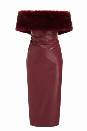 Nina Faux Leather Dress