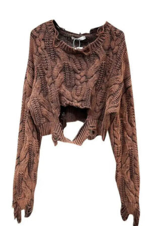 Luxe Distressed Sweater