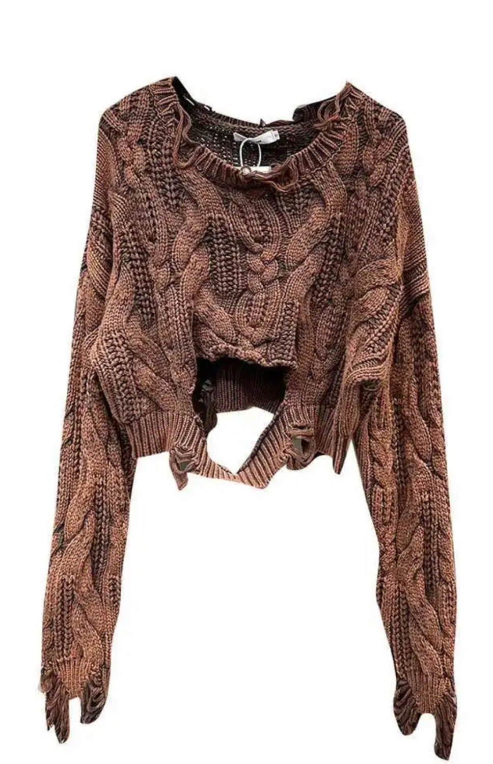 Luxe Distressed Sweater