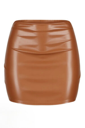 Kalie Faux Leather Mini Skirt